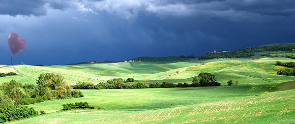 May Spring Storm Over Siena
