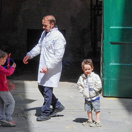 A Moment with His Children
