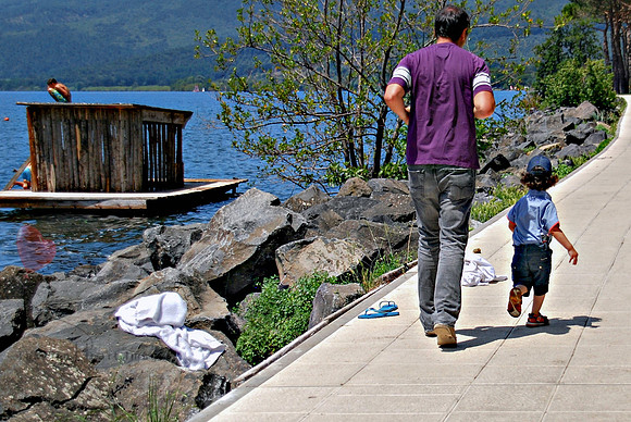Jogging Together on the Boardwalk