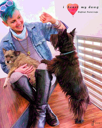 Rebecca, Higgins and Millie